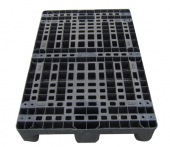 MEDIUM  BLACK PLASTIC PALLETS FOR EXPORT EURO