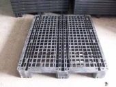  MEDIUM EXPORT EURO BLACK PLASTIC PALLETS