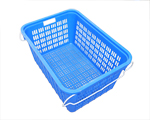 Rectangular Plastic Basket With Attached Arm