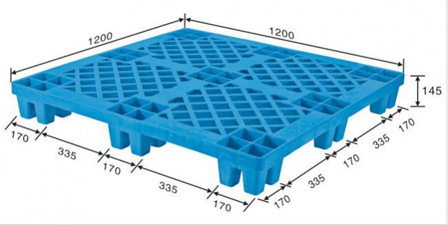 Forklift truck Lightweight Nestable Plastic Pallets