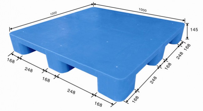 Nine feet Closed Deck Plastic Pallets